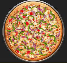 Mit Gemüse Beladene Pizza