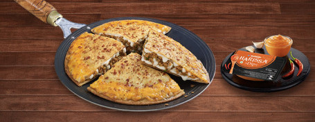 Paratha-Pizza-Kombinationen: Chk Keema Harissa