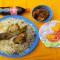 Chicken Biryani (1 Plate), Chicken Kadai (2 Pcs) And 1 Pc Coke/Thumsup (250 Ml)