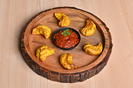Cheese And Corn Fried Momos