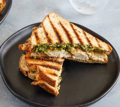 Chicken Basil Garlic Grilled Sandwich