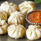Chicken Cheese Steamed Momos [6 Pieces]