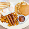 2 Eggs With Bacon, Flam Or Sausage And Pancakes (2)