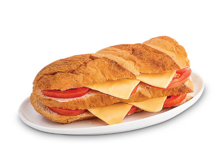 Doppeldecker-Käse-Tomaten-Sandwich