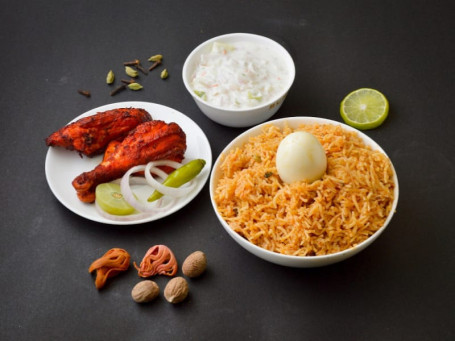 Egg Biryani With Chicken 65