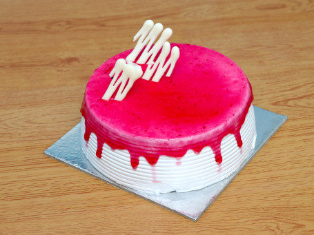 Strawberry Cake (Half Kg) (Egg)