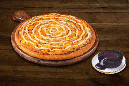 Peri Peri Paneer Tikka Pizza [Medium] Choco Lava Cake