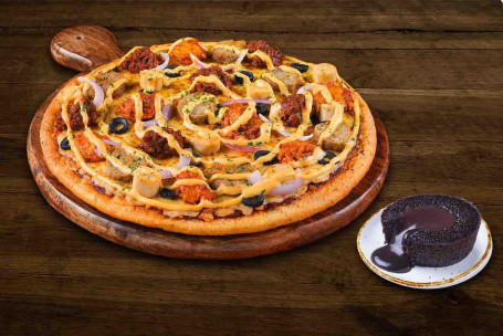 Chicken Maximus Peri Peri Cheese Pizza [Medium] Choco Lava Cake