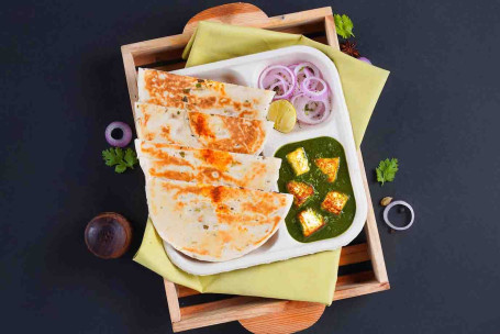 Palak Paneer Brot Kulcha Lunchbox