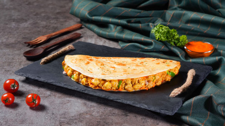 Chatpate Chole Quesadilla (Ohne Schuldgefühle)