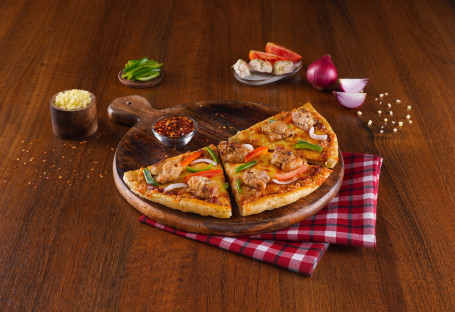 Malai Chicken Kebab Semizza [Halbe Pizza]