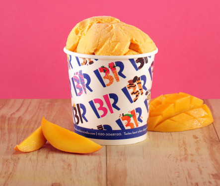 Frisches Alphonso-Mango-Eis