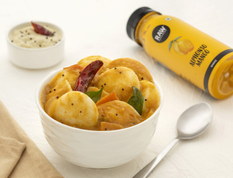 Sambhar Button Idli Choice Of Raw Beverage