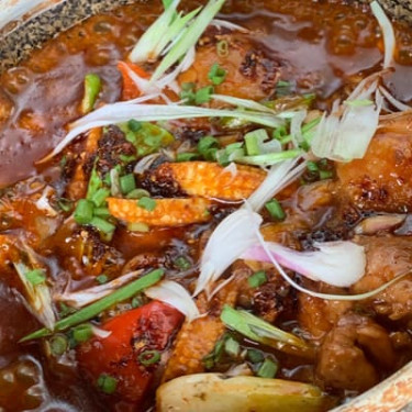 Braised Chicken In Stone Bowl