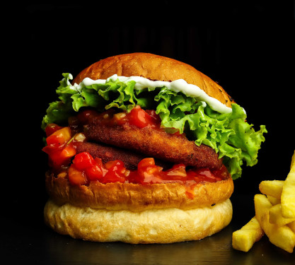 Veg Mexican Wave Burger