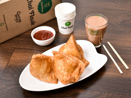 Chai-Flasche 3 Samosa