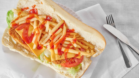 30. Spicy Chicken Sandwich With French Fries Soda