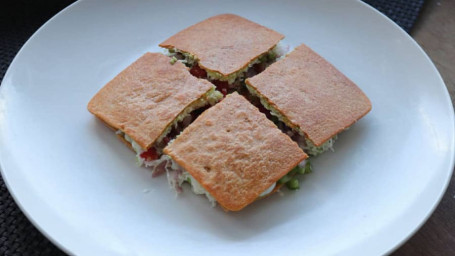 Khakhra-Käse-Sandwich