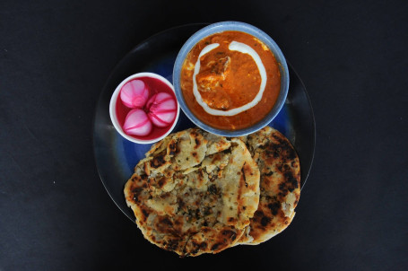 Tawa Paratha/Chur Chur Naan With Butter Paneer