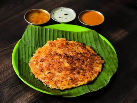 Ghee Podi Zwiebel Uthappam