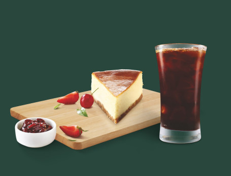 Tall Cold Brew Black Mit New York Cheese Cake