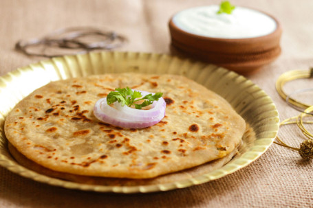 Mix Prantha With Curd