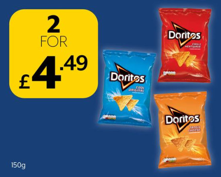 2 Beliebige Doritos-Taschen Für 4,49 £