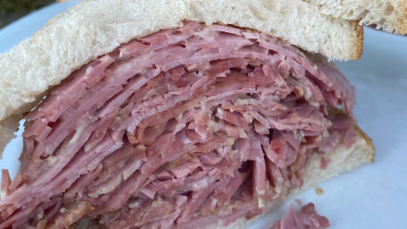 Hot Juicy Corned Beef Sandwich