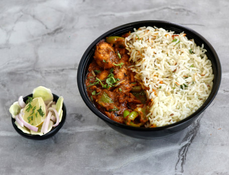 Chicken Tawa Masala Rice Bowl