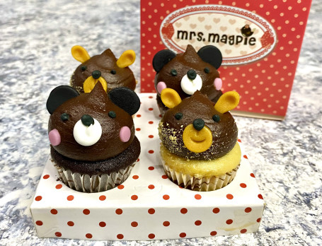 Chocolate Cupcake Box (4 Pcs)