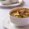 Entenfleisch-Pilzsuppe (klare Suppe)