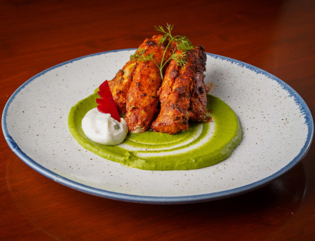 Harissa Spiced Grilled Chicken, Parsley Hummus