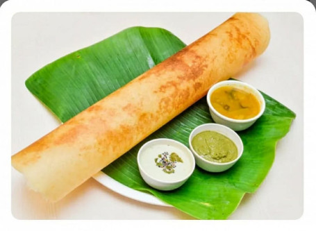Masala Dosa (served With Coconut Chutney And Sambar)
