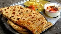 Allu Paratha(2Pcs) With Curd Or Allu Sabji