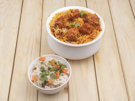 Chicken Tikka Biryani (Dum) (Boneless Roasted)