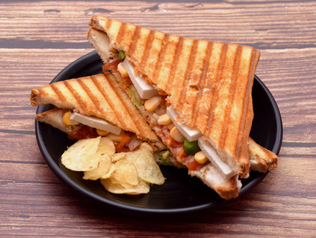 Grilled Veg Paneer Corn Cheese Sandwich