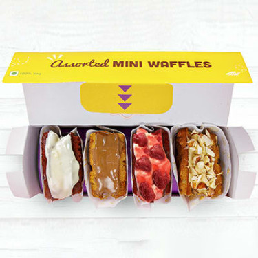 Mini-Waffelbox Mit 4 Verschiedenen Sorten