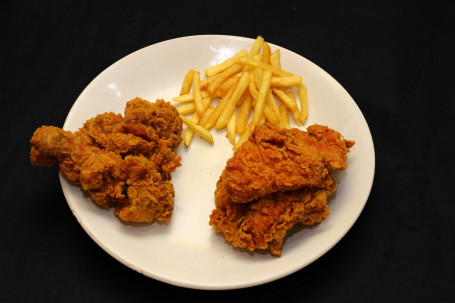 Chicken Leg (2 Pcs) Chicken Chest (2 Pcs) French Fries