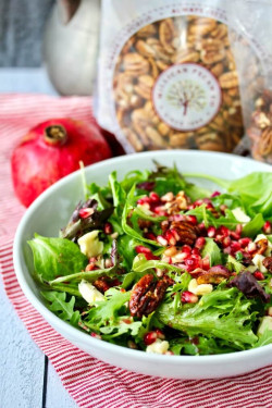 Green Apple And Pomegranate Salad-Honey Walnut Praline