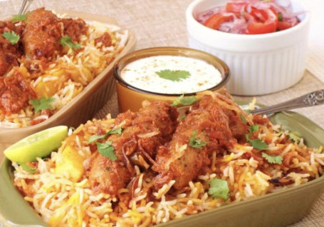 Seekh Kabab Biryani (Veg/Chi/Mutton)