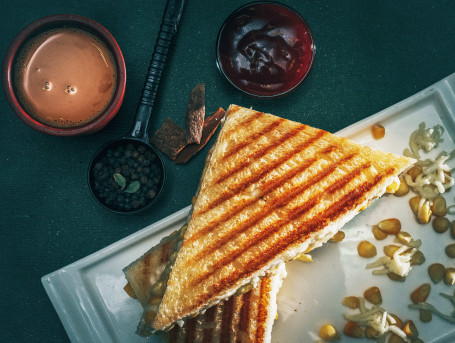 Corn Cheese Sandwich With Masala Chai 150 Ml