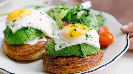 Avocado Croissant Egg Toast