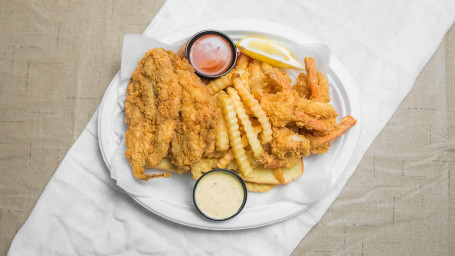 Catfish And Shrimp Combo Platter