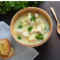 Cream Of Chicken Soup With Garlic Bread