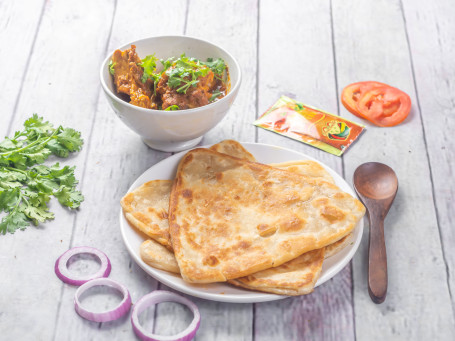 Paratha 3 Pcs) Chicken Kasa Pickle Combo