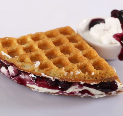 Blueberry Cream Cheese Waffles