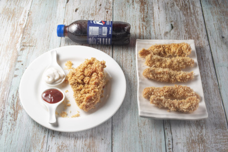 Crispy Chicken Breast Chicken Strips Coke 250 Ml