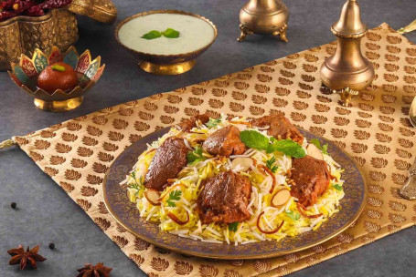 Dum Gosht Bahaar (Biryani Mit 50 % Zusätzlichem Hammelfleisch, Portionen: 1–2)