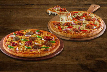 Nicht-Vegetarisches Paradise Pizza-Medium Kheema Und Wurst-Pizza-Medium (Kostenlos)