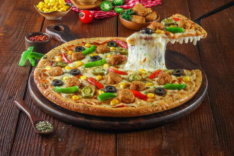 Veg Falafel Supreme Pizza Cheese Burst Pizza [Mittel]